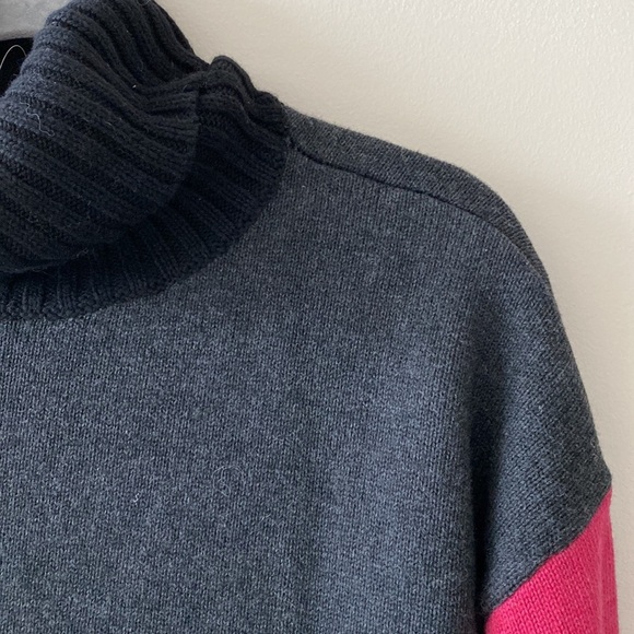 Anthropologie Michael Stars Colorblocked Turtleneck Sweater - Picture 8 of 10